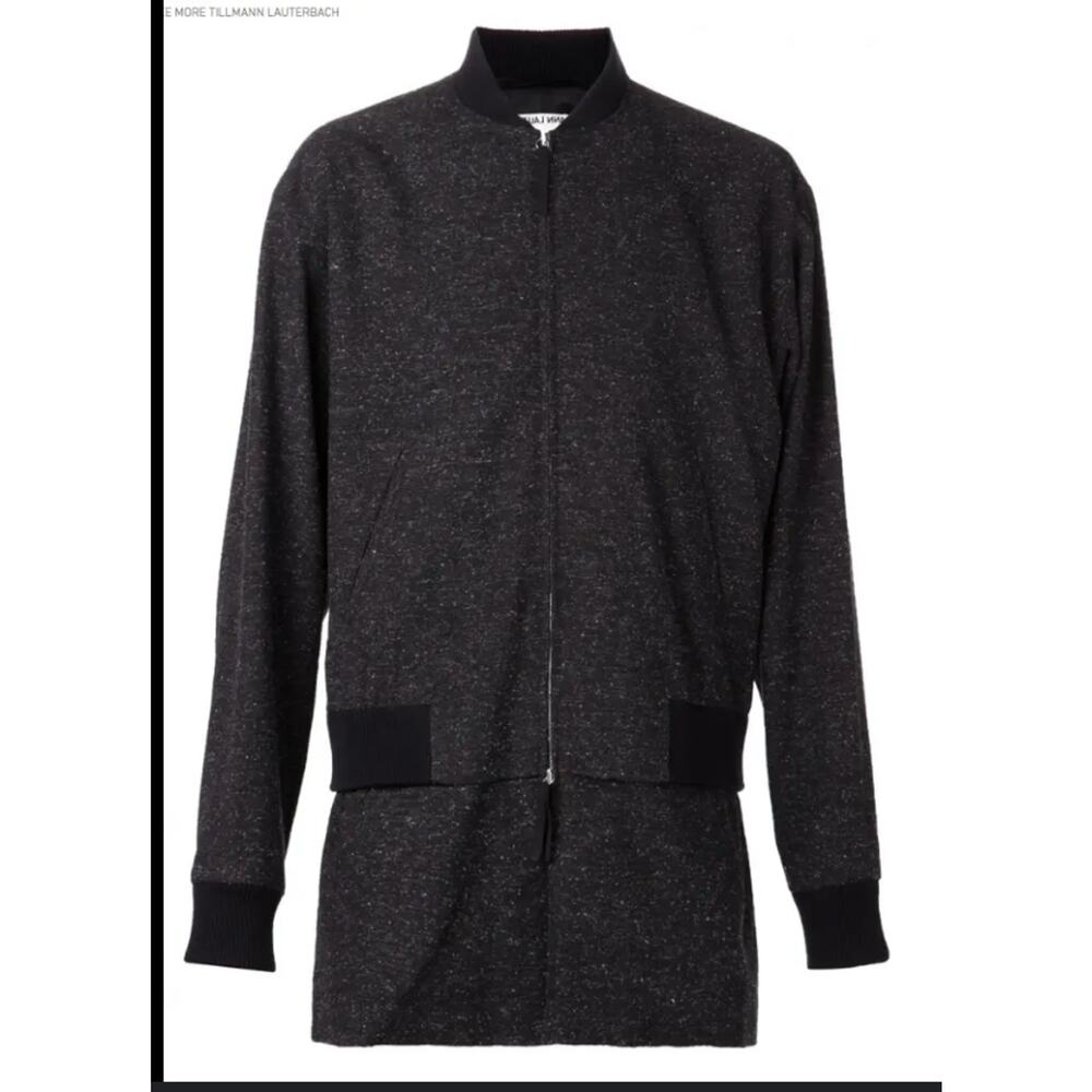 Tillmann‎ Lauterbach ELONGATED BOMBER JACKET Gray SZ M